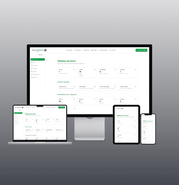 Hair de Détente - Admin
